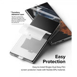 Ringke Samsung Galaxy S22 Ultra Skjermbeskytter Dual Easy Film 2-pakning
