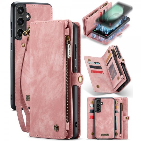 CaseMe Samsung Galaxy S23 FE Etui 008 Series Avtakbart Deksel Rosa