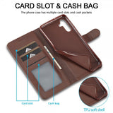 Lc.Imeeke Samsung Galaxy S23 FE Etui med Kortlomme stativfunksjon Brun