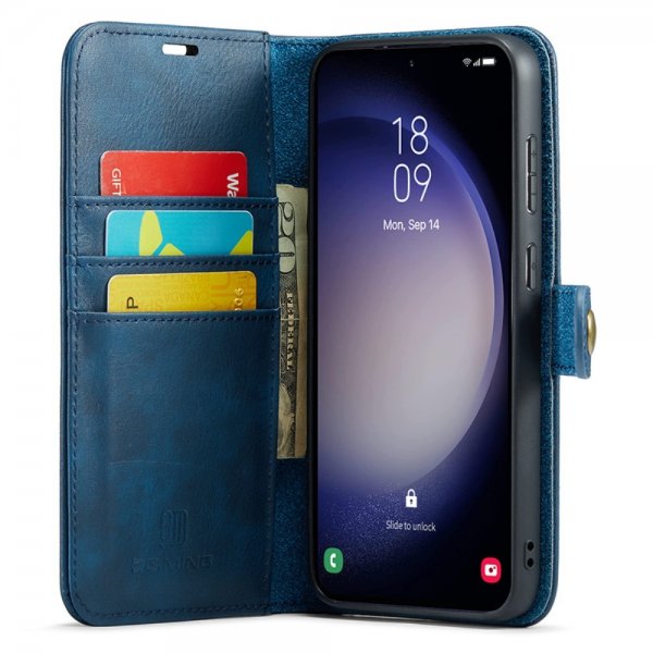 Dg.Ming Samsung Galaxy S23 FE Etui Avtagbart Deksel Blå