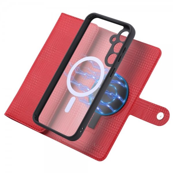 VILI Samsung Galaxy S23 FE Etui Avtagbart Deksel GHB Series MagSafe Rød