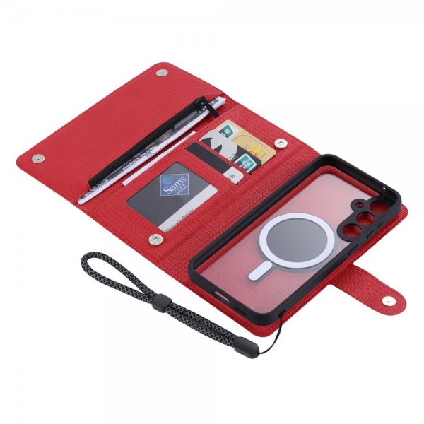 VILI Samsung Galaxy S23 FE Etui Avtagbart Deksel GHB Series MagSafe Rød