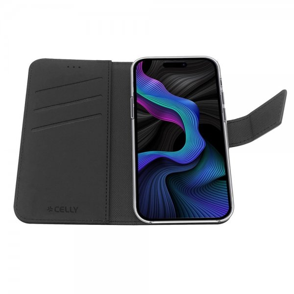 Celly Samsung Galaxy S23 FE Etui Wally Wallet Case Svart