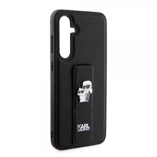Karl Lagerfeld Samsung Galaxy S23 FE Deksel Saffiano Grip Stand Svart