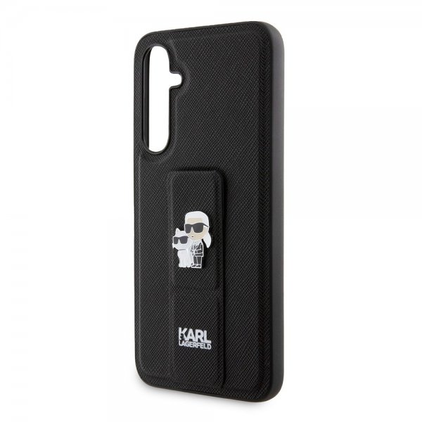 Karl Lagerfeld Samsung Galaxy S23 FE Deksel Saffiano Grip Stand Svart