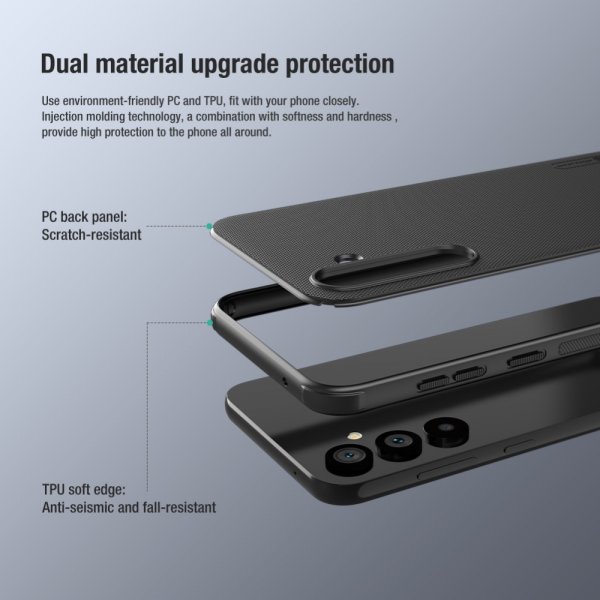 Nillkin Samsung Galaxy S23 FE Deksel Super Frosted Shield Pro Svart