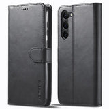 Lc.Imeeke Samsung Galaxy S23 Etui med Kortlomme stativfunksjon Svart