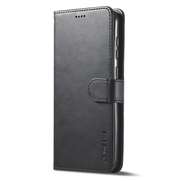 Lc.Imeeke Samsung Galaxy S23 Etui med Kortlomme stativfunksjon Svart
