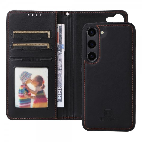 Betopnice Samsung Galaxy S23 Etui Avtagbart Deksel 005 Svart
