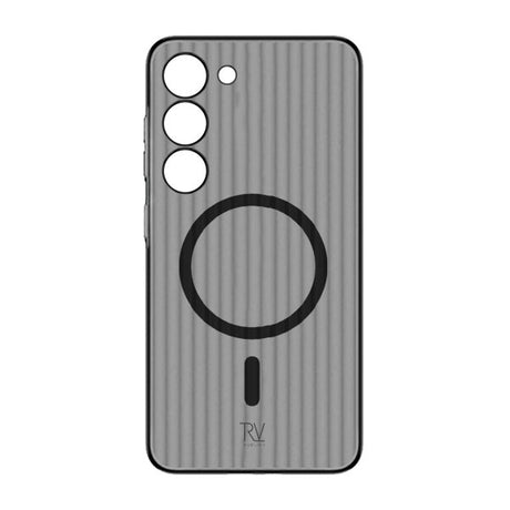 Rvelon Samsung Galaxy S23 Deksel Korrugerte MagSafe Svart