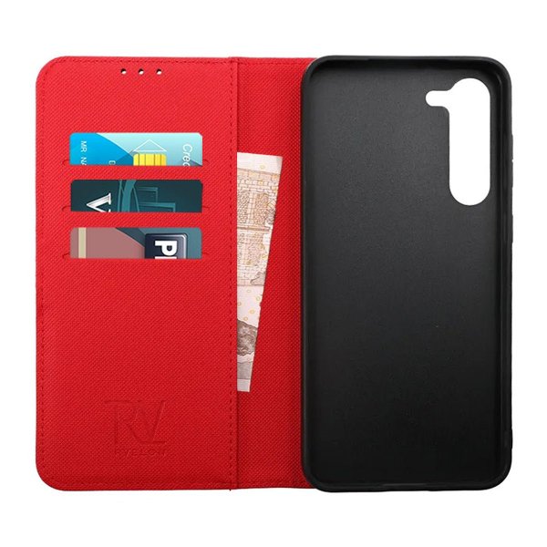 Rvelon Samsung Galaxy S23 Etui Detachable Wallet Case Rød