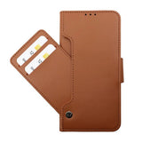 Rvelon Samsung Galaxy S23 Plus Etui Utbrettbar Kortlomme Brun