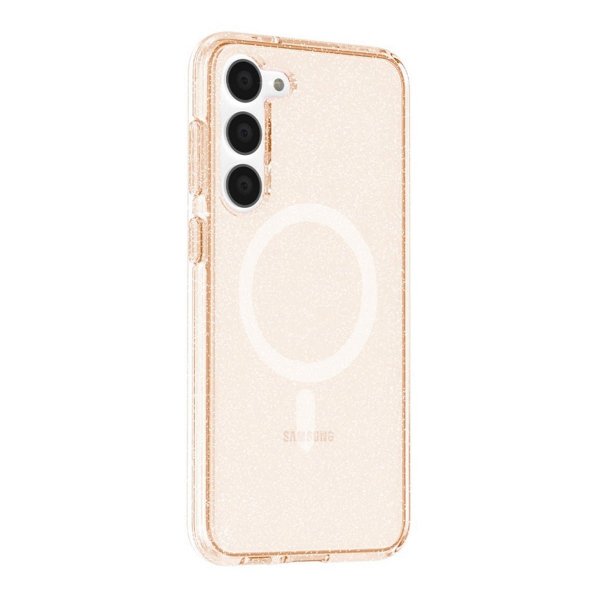 Samsung Galaxy S23 Plus Deksel Glitter MagSafe Gull