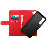 Rvelon Samsung Galaxy S23 Plus Etui Detachable Wallet Case Rød