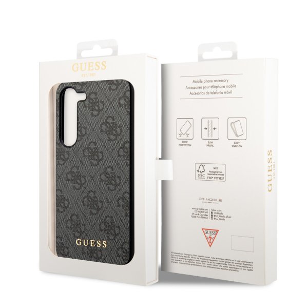 Guess Samsung Galaxy S23 Plus Deksel 4G Charms Grå