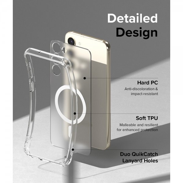 Ringke Samsung Galaxy S23 Plus Deksel Fusion Magnetic Matte Clear