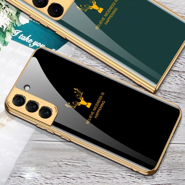 GKK Samsung Galaxy S23 Plus Deksel Hjortmotiv Lysegrønn