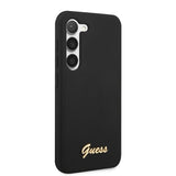 Guess Samsung Galaxy S23 Plus Deksel Liquid Silicone Metal Logo Svart