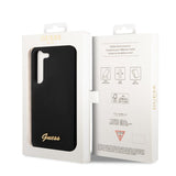 Guess Samsung Galaxy S23 Plus Deksel Liquid Silicone Metal Logo Svart