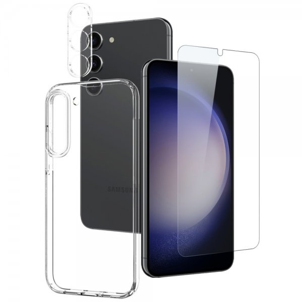 Northjo Samsung Galaxy S23 Plus Deksel med Skjermbeskytter og Kamerabeskytter 3-i-1