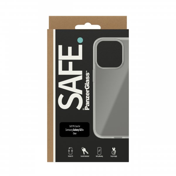 SAFE. by PanzerGlass Samsung Galaxy S23 Plus Deksel Soft TPU Case Transparent