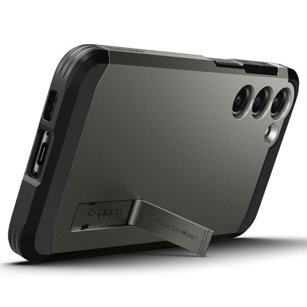 Spigen Samsung Galaxy S23 Plus Deksel Tough Armor Gunmetal
