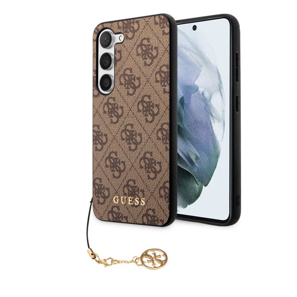 Guess Samsung Galaxy S23 Deksel 4G Charms Brun