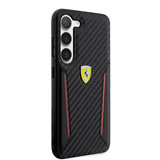 Ferrari Samsung Galaxy S23 Deksel Carbon & Stripe Svart