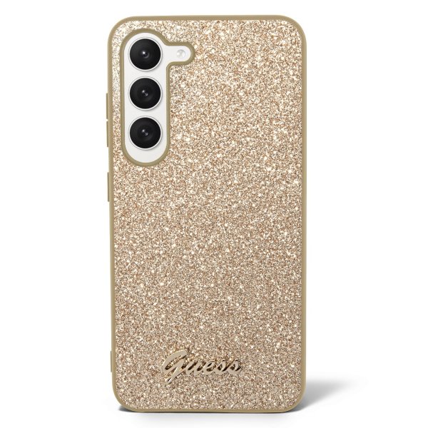 Guess Samsung Galaxy S23 Deksel Fixed Glitter Case Gull