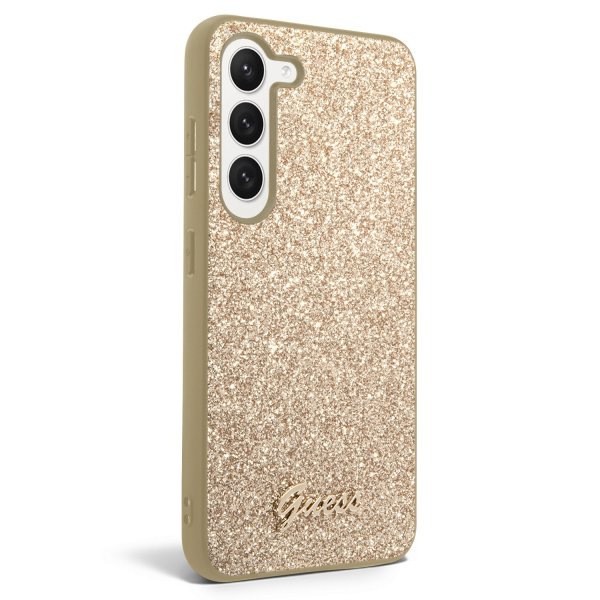 Guess Samsung Galaxy S23 Deksel Fixed Glitter Case Gull