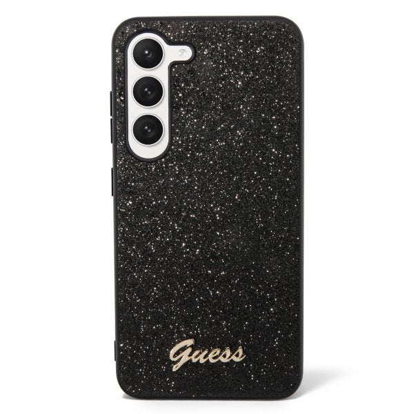 Guess Samsung Galaxy S23 Deksel Fixed Glitter Case Svart