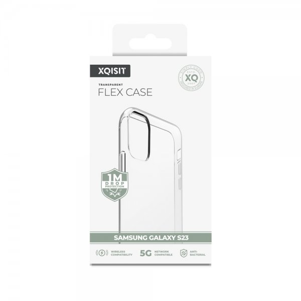 Xqisit Samsung Galaxy S23 Deksel Flex Case Transparent