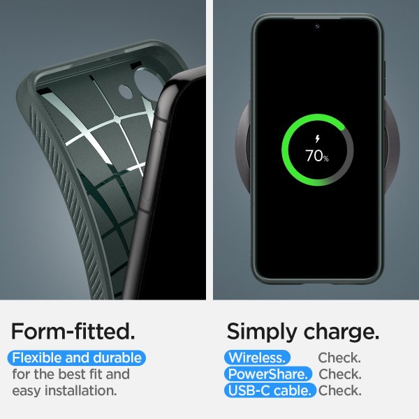 Spigen Samsung Galaxy S23 Deksel Liquid Air Abyss Green