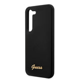 Guess Samsung Galaxy S23 Deksel Liquid Silicone Metal Logo Svart
