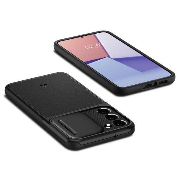 Spigen Samsung Galaxy S23 Deksel Optik Armor Svart