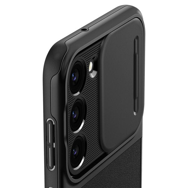 Spigen Samsung Galaxy S23 Deksel Optik Armor Svart