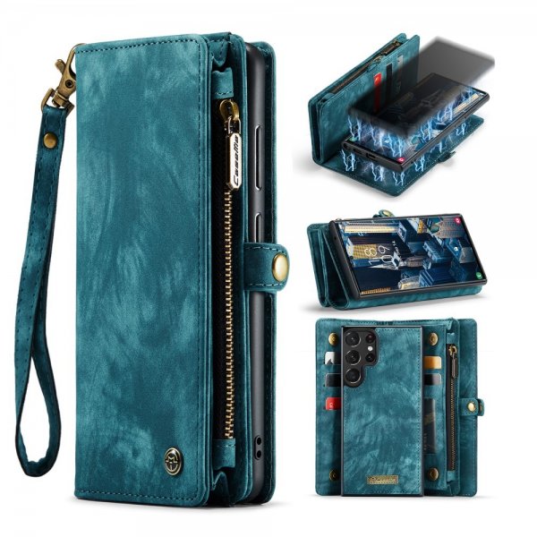 CaseMe Samsung Galaxy S23 Ultra Etui 008 Series Avtakbart Deksel Petrol
