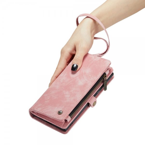 CaseMe Samsung Galaxy S23 Ultra Etui 008 Series Avtakbart Deksel Rosa