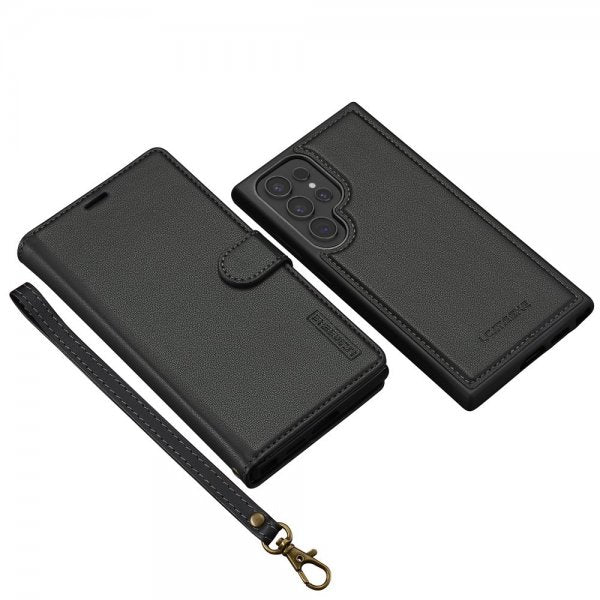 Lc.Imeeke Samsung Galaxy S23 Ultra Etui Avtagbart Deksel L2 Series MagSafe Svart