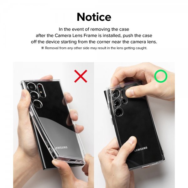 Ringke Samsung Galaxy S23 Ultra Kamerabeskytter Camera Lens Frame Svart