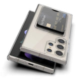 Rvelon Samsung Galaxy S23 Ultra Deksel Kortholder Transparent