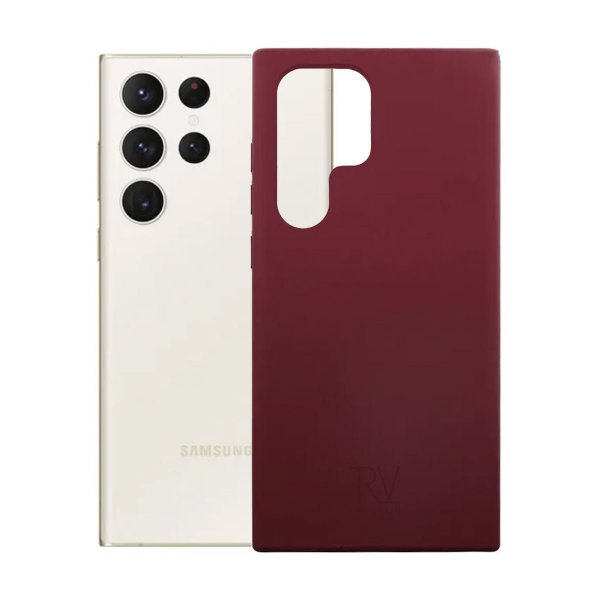 Rvelon Samsung Galaxy S23 Ultra Deksel Silikon Rød