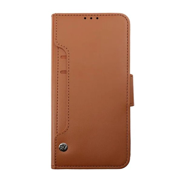 Rvelon Samsung Galaxy S23 Ultra Etui Utbrettbar Kortlomme Brun