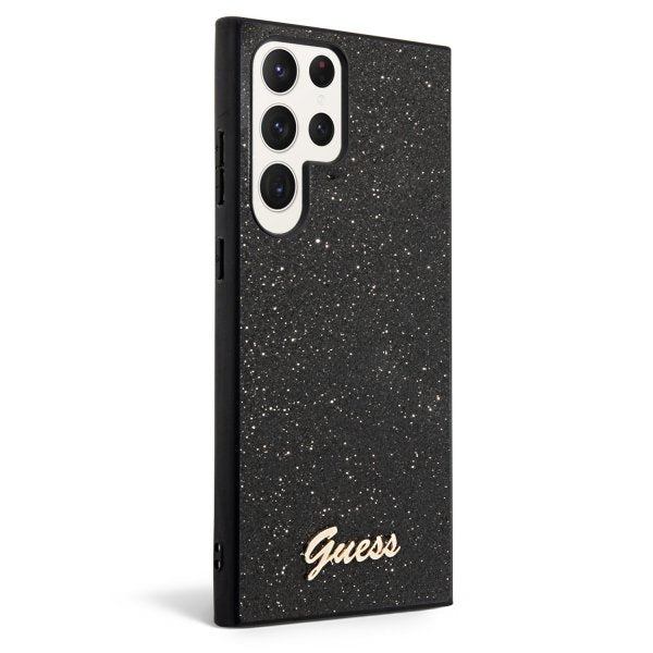 Guess Samsung Galaxy S23 Ultra Deksel Fixed Glitter Case Svart