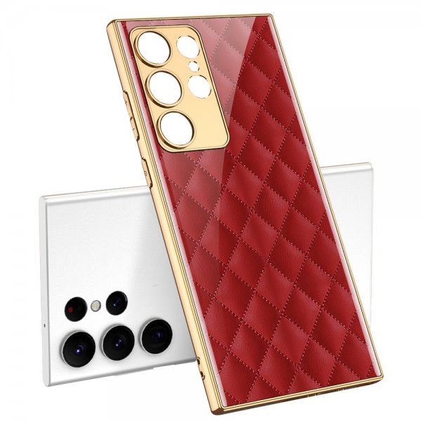 GKK Samsung Galaxy S23 Ultra Deksel Motiv Røda Esker