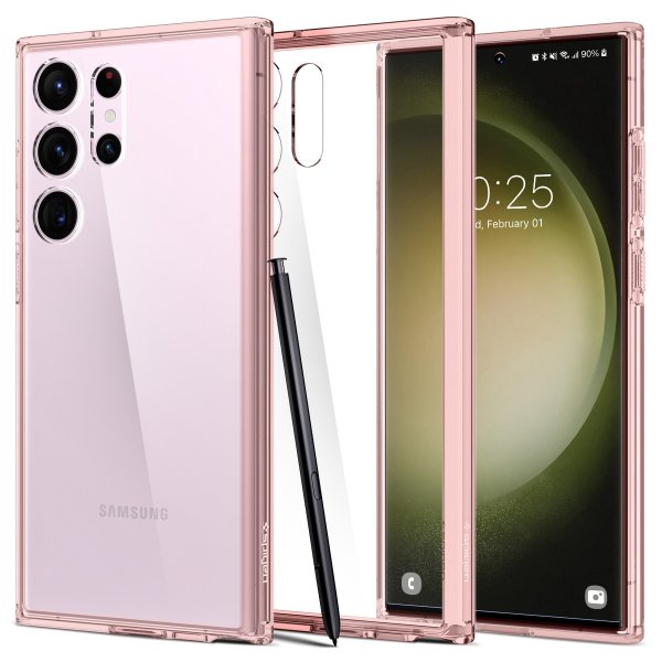 Spigen Samsung Galaxy S23 Ultra Deksel Ultra Hybrid Rose Crystal