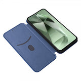 Samsung Galaxy S24 FE Etui Karbonfibertekstur Blå