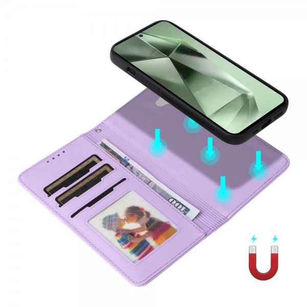 Betopnice Samsung Galaxy S24 FE Etui Avtagbart Deksel 005 Lilla
