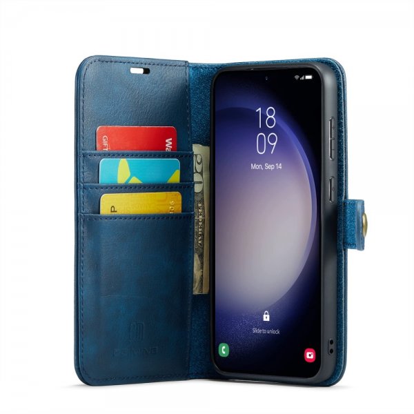 Dg.Ming Samsung Galaxy S24 FE Etui Avtagbart Deksel Blå