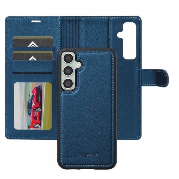 Lc.Imeeke Samsung Galaxy S24 FE Etui Avtagbart Deksel L2 Series MagSafe Blå